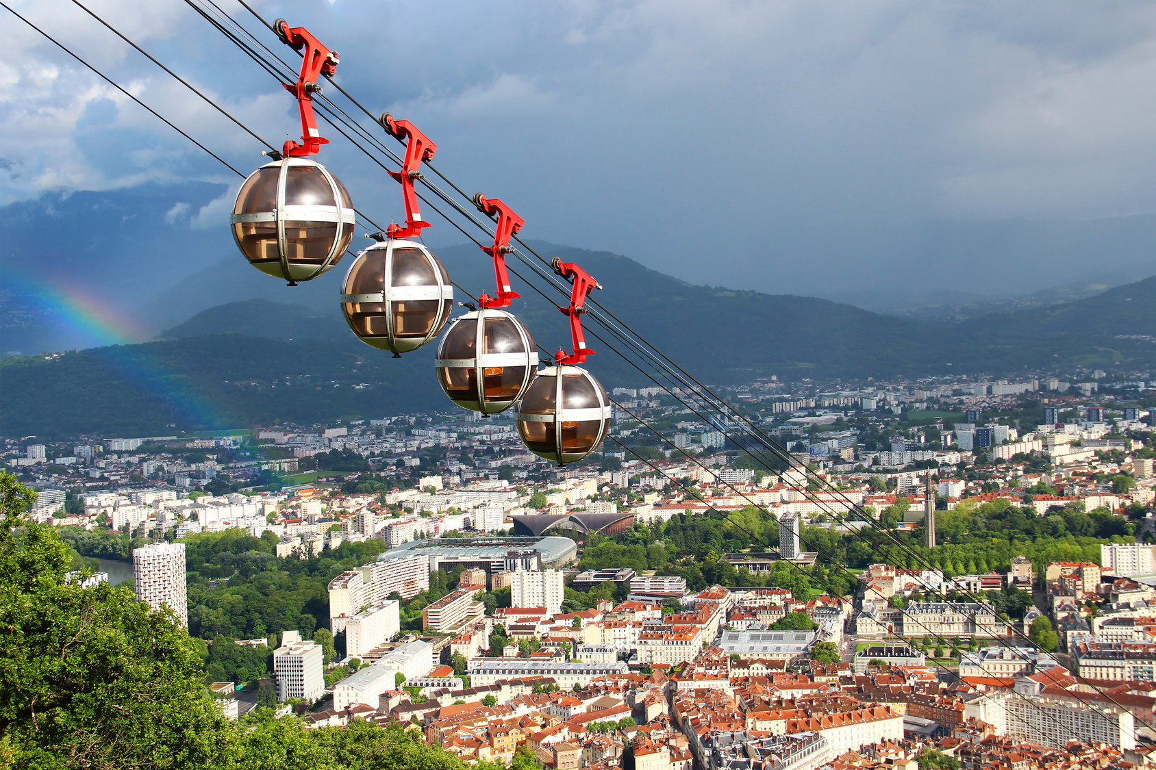 Le téléphérique de la Bastille à Grenoble